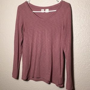 Lightweight pink long sleeve top